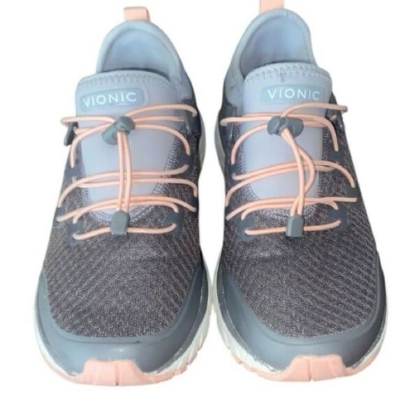 Vionic Womens Gray London Sneakers Size 6 - Picture 2 of 9